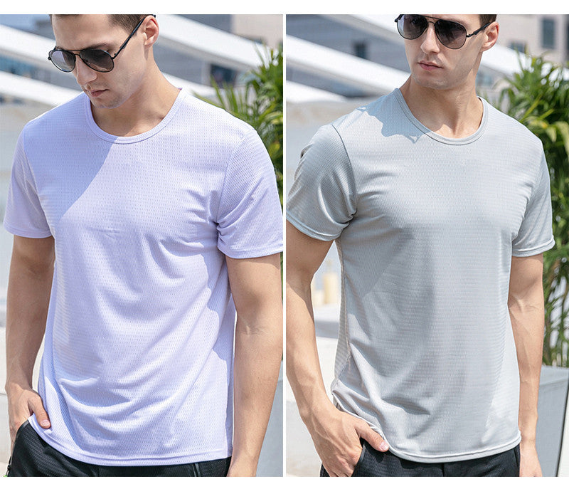 Camiseta de Seda traspirable para Hombre – Fresca, Deportiva y Urbana | Manga Corta, Cuello Redondo