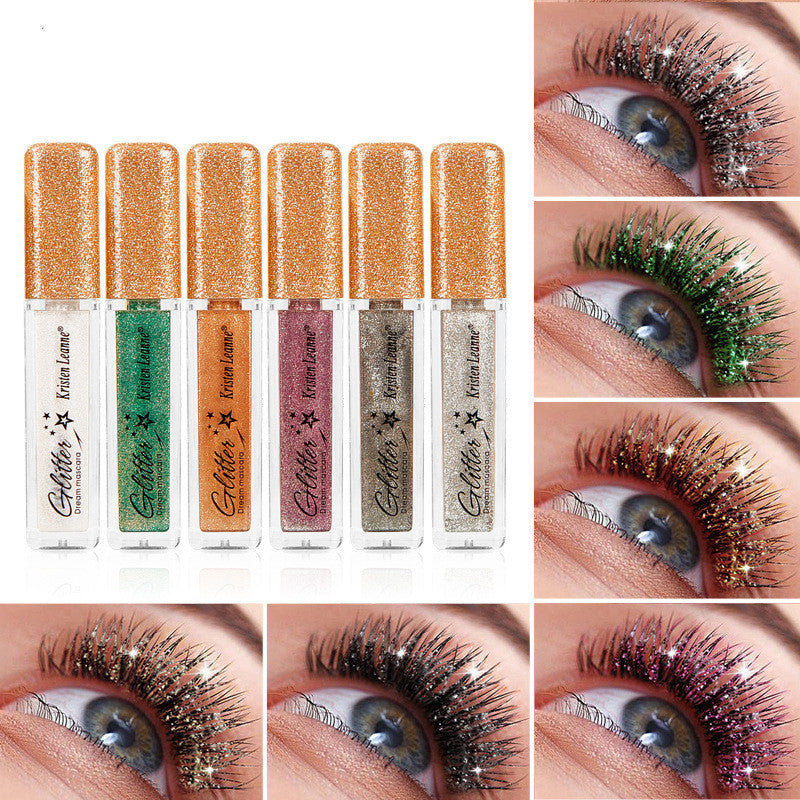 Máscara de pestañas de color diamante cristal brillante