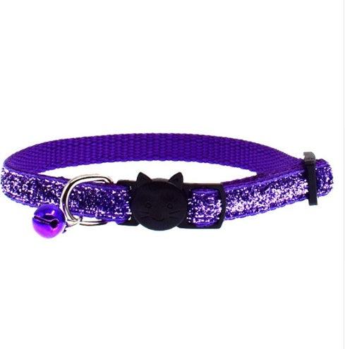 Collar para gato elastizado, lindo collar con cascabel colorido, cascabel para mascota