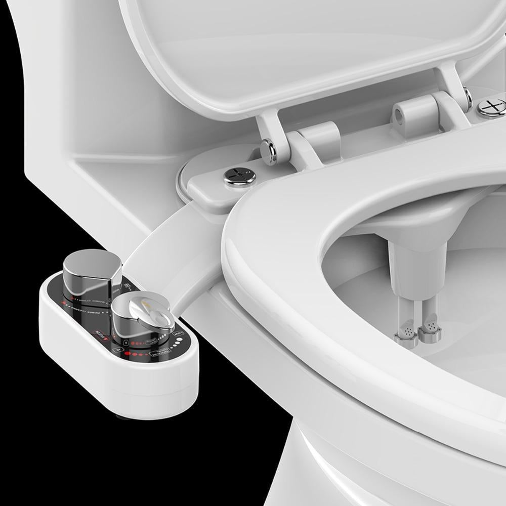 Asiento de inodoro tipo "bidé" femenino con pulverizador de agua para inodoro, bidé autolimpiante, calentado