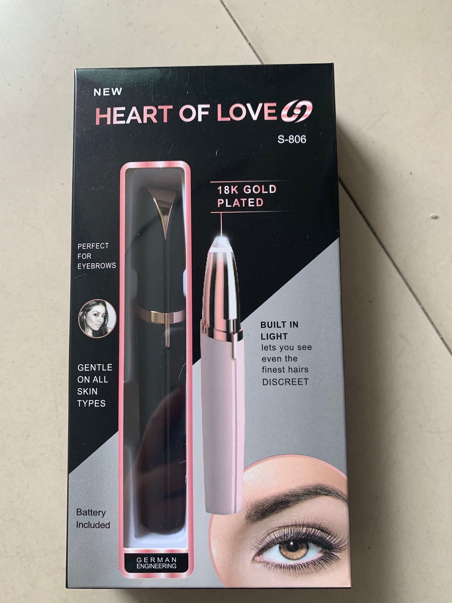 Removedor de pelos, para modelar y afinar cejas, eléctrico Flawless Brows, embellecedor y diseño de cejas