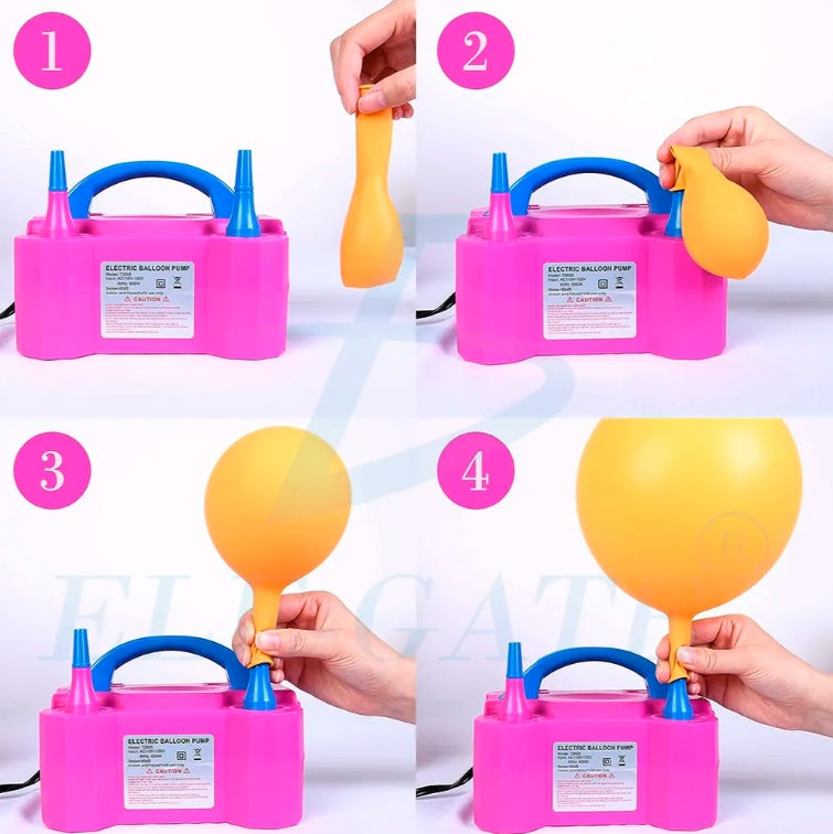 Inflador Eléctrico de Globos – Rápido, Portátil y Fácil de Usar | Ideal para Fiestas y Eventos