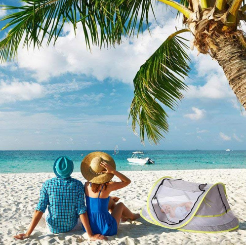 Tienda de playa para niños, protección para bebés en la playa o en lugares exteriores; protección insectos para bebés