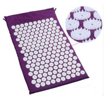 Cojín de acupuntura pies y cuerpo, alfombra de yoga y acupuntura china ancestral, cojin con puntos neurales y chakras