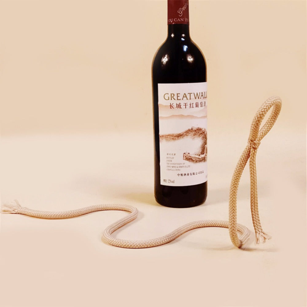 Soporte de botella de vino con diseño flotante, cuerda, lazo, estante para vino, whisky, cocina, bar, pub, accesorios