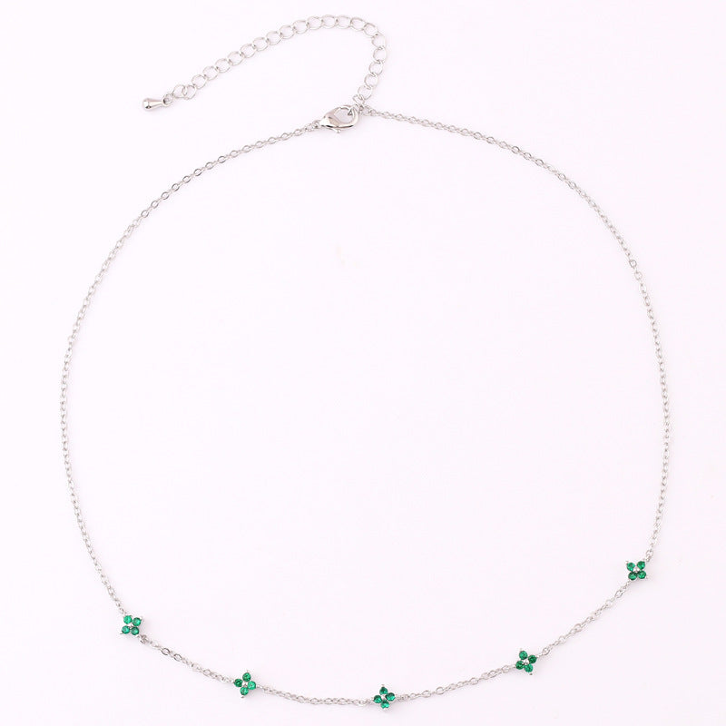 Collar de flores azules de moda con estilo Ins para vacaciones, playa, viajes, primavera y verano.
