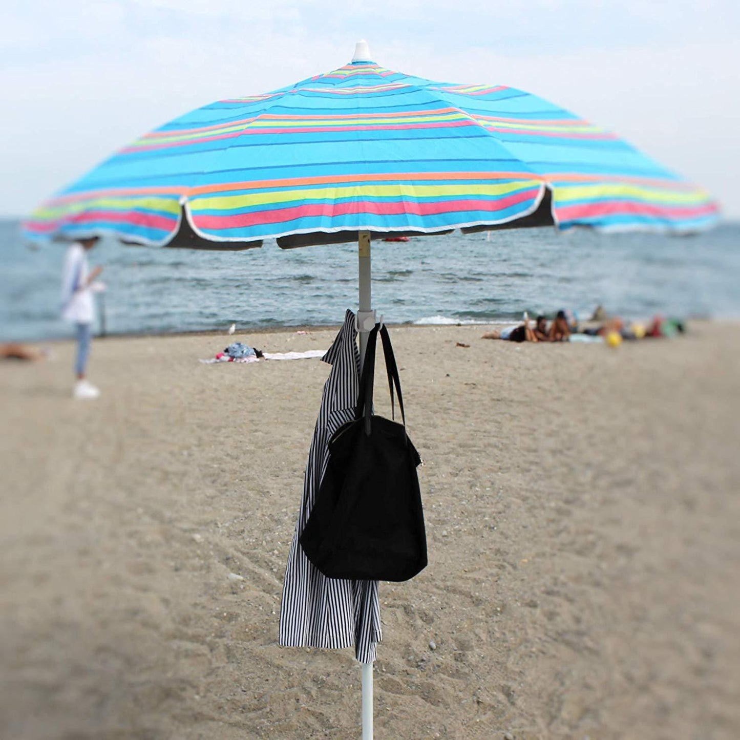 Varilla de anclaje para sombrilla de playa, pie para sombrillas al aire libre, ideal para la arena
