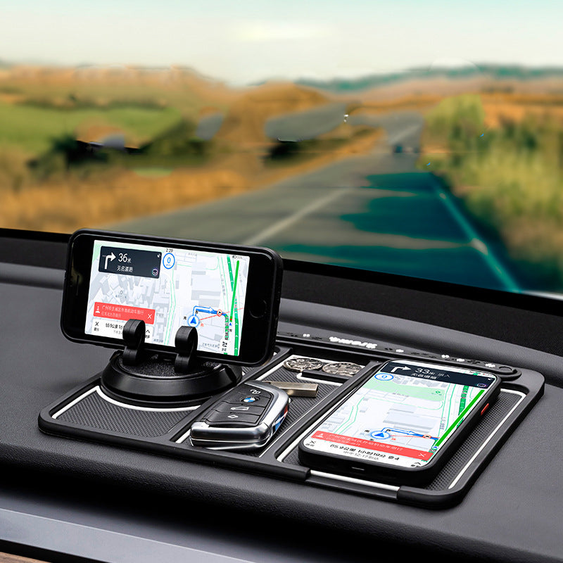 KIt de automóvil de alta calidad! Almohadilla antideslizante para teléfono de coche 4 en 1, alfombrilla antideslizante