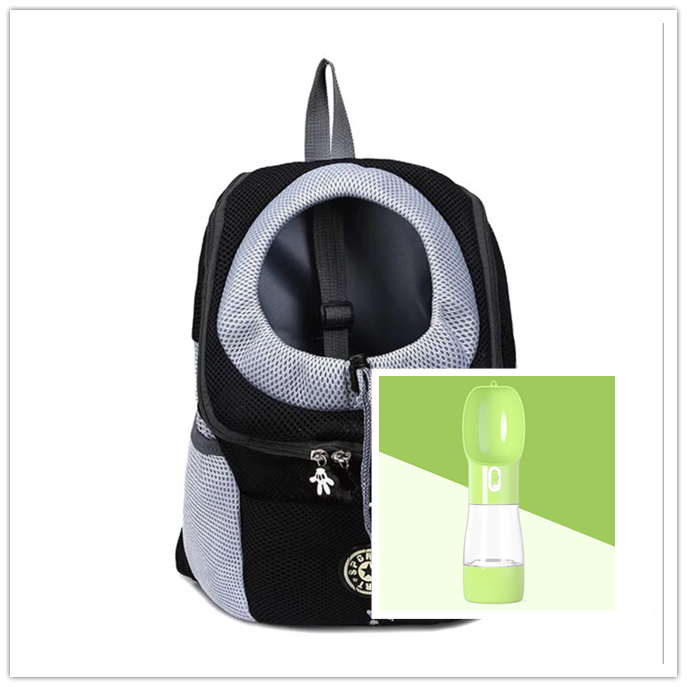 Trasportín para perros, mochila para perros, doble hombro, portátil, para viaje