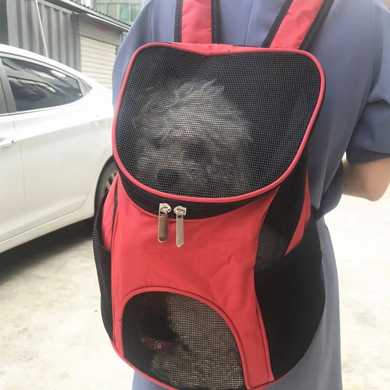 Mochila transpirable para transportar cachorros, portátil, para perros pequeños, chihuahua, schnauzer, pug