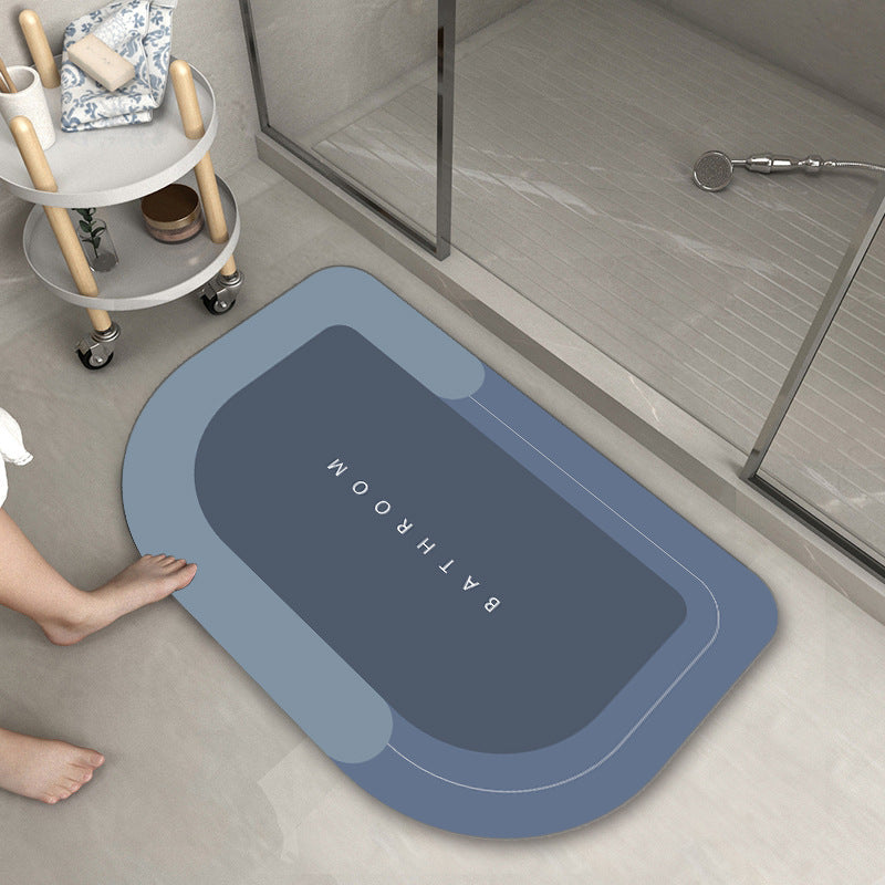 Alfombra de baño absorbente y de secado rápido, decoración moderna para baños.