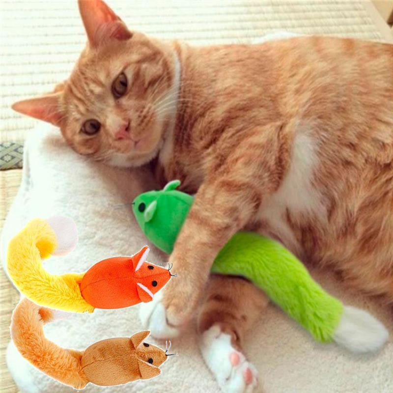 Juguete Ratón con Catnip para Gatos – Cola Larga, Interactivo y Súper Divertido 🐭🌿