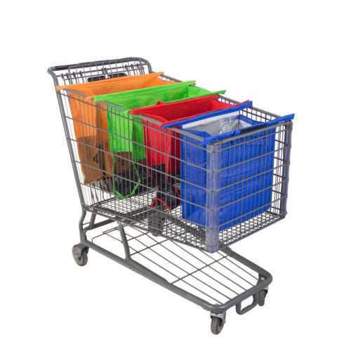 Bolsa de compras para carrito de supermercado, bolsa organizadora de alimentos para hacer las compras