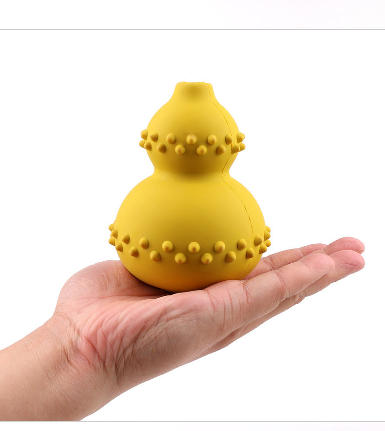 Juguete para mascotas de caucho natural resistente a morderse y rechinar los dientes; juguete para alimentos de tu mascota, juega mientras come