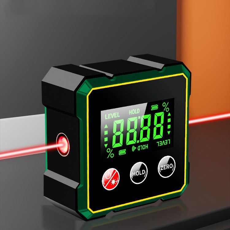 Buscador de ángulos digital magnético con medidor láser electrónico, transportador