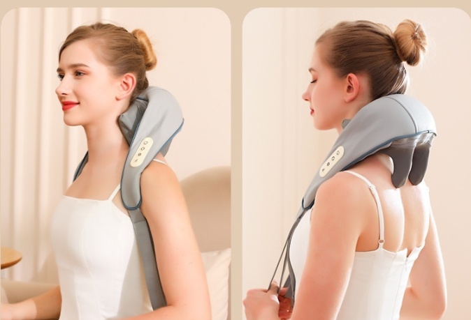 Masajeador de cuello trapecio recargable