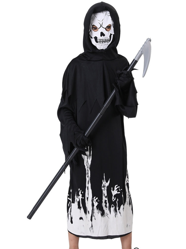 Disfraz de la Muerte para Halloween, Disfraz Luminoso para niños