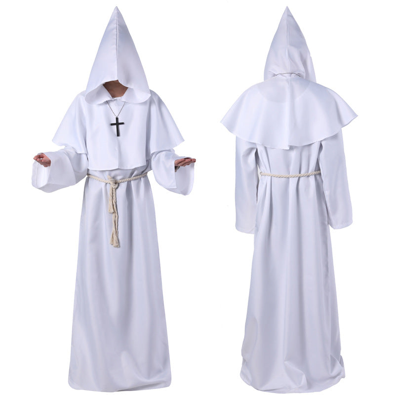 Disfraz de Halloween Disfraz de mago frágil medieval para adultos