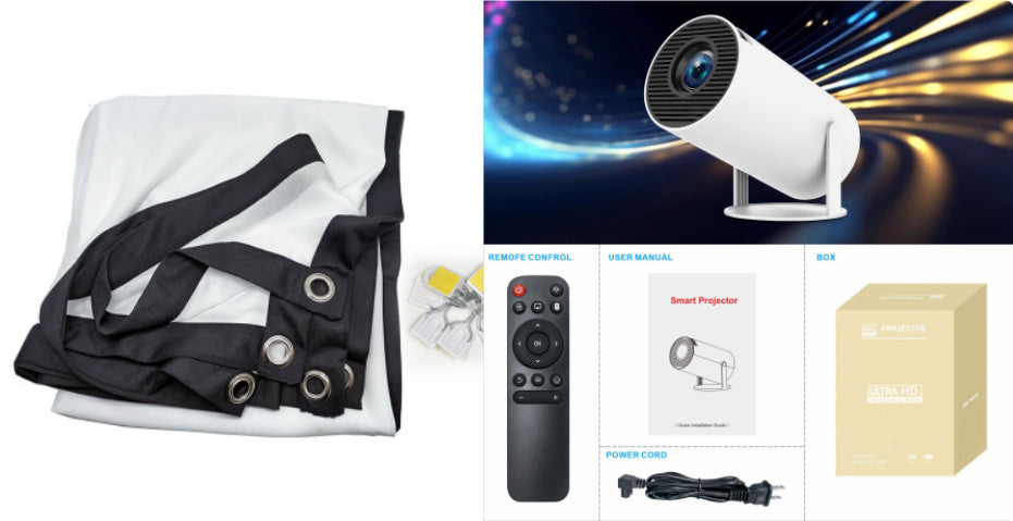 Proyector profesional HY300 para cine en casa, entretenimiento, proyector pequeño portátil