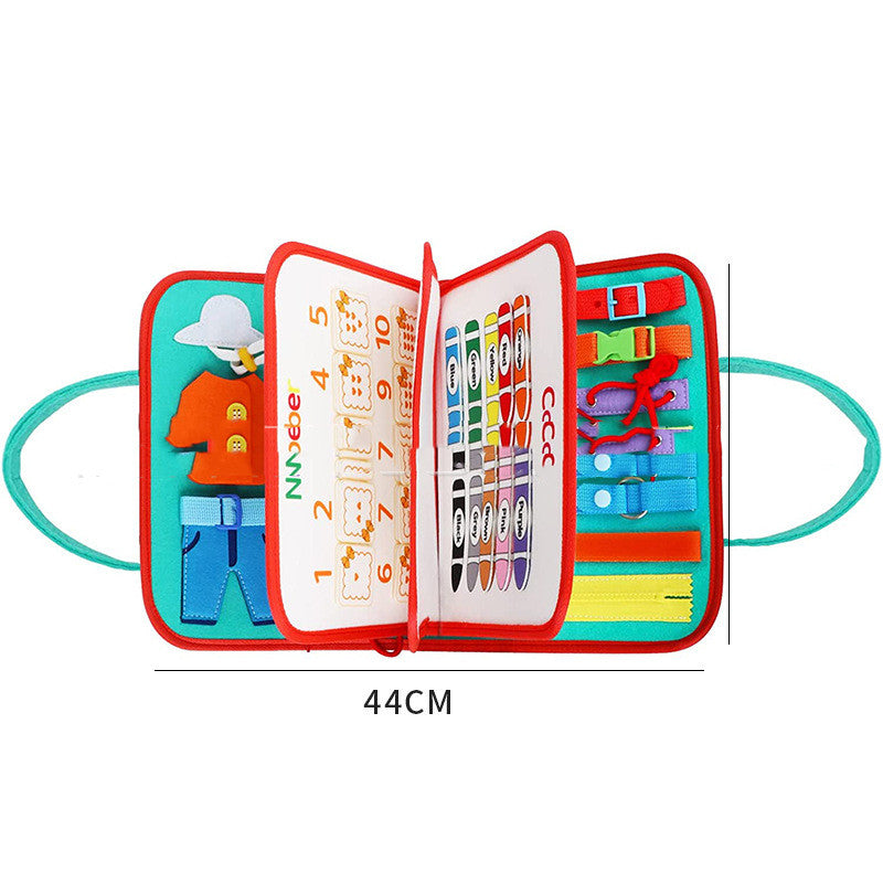 Nuevo libro tipo tablero de aprendizaje temprano para bebés y niños, juguete de aprendizaje sensorial preescolar