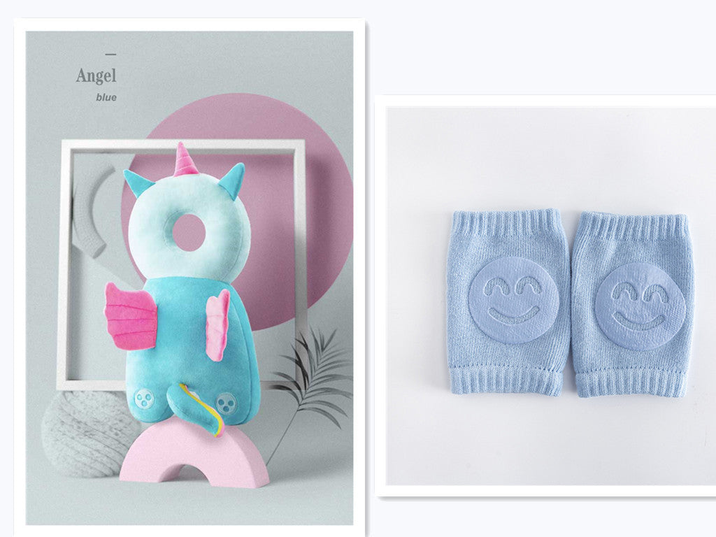 Almohadilla de protección para la cabeza en puro algodón para niños pequeños en divertidos personajes.