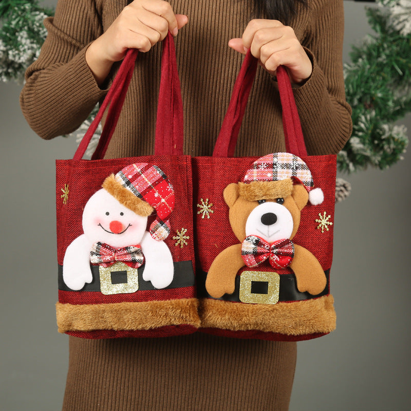 Bolsas pequeñas decorativas para navidad, ideal para decorar el arbol, ambientes festivos