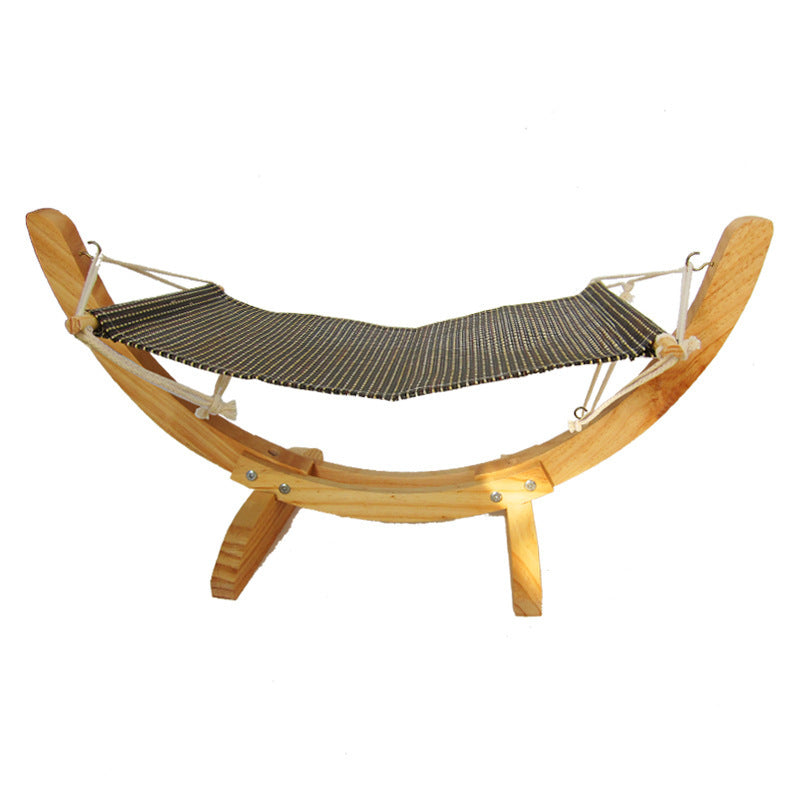 Hamaca para gatos, cama de madera, suministros para mascotas