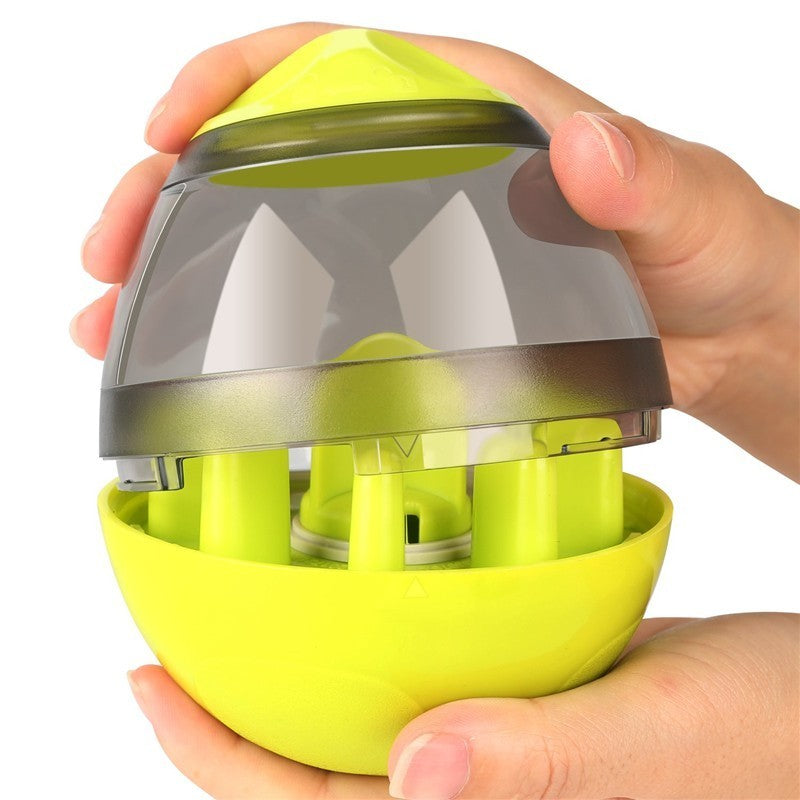 Vaso de bolas de comida para perros, dispensador de alimentador para cachorros y mascotas, tazón de juguete