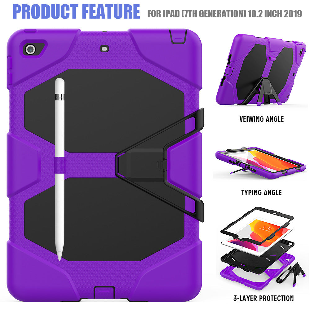 Funda para Galaxy Tab A 10.1 T510 T515 2019, a prueba de golpes, a prueba de polvo, armadura dura, diseño resistente con soporte para Samsung Galaxy Tab A 10.1 T510 T515 2019,