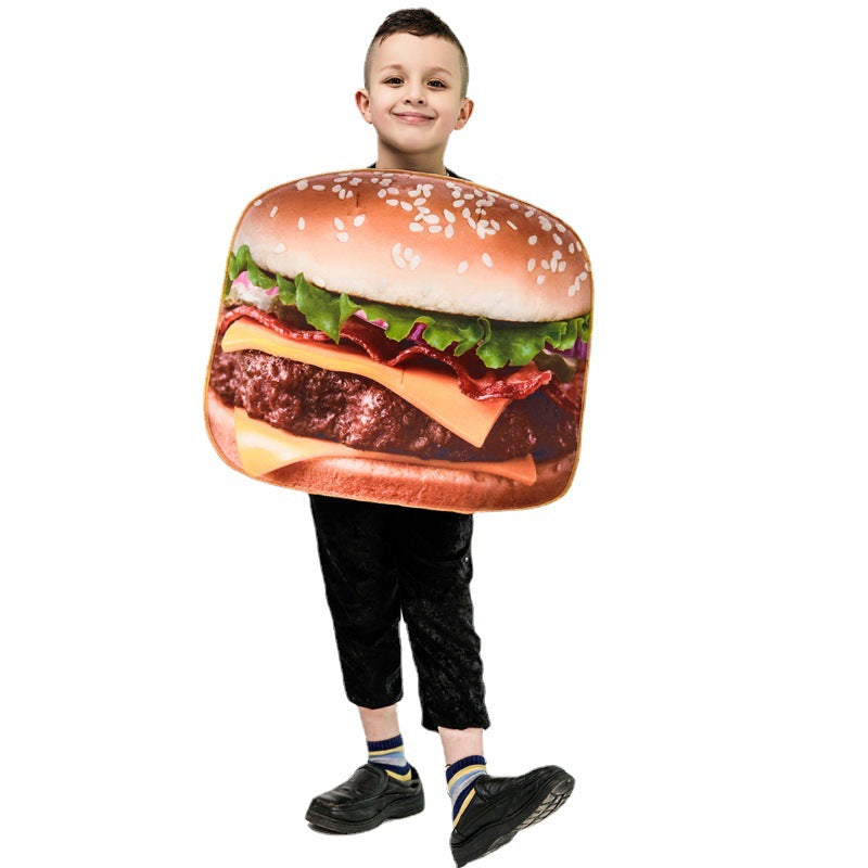 Disfraz infantil de Hamburguesa, Halloween Comida divertida!