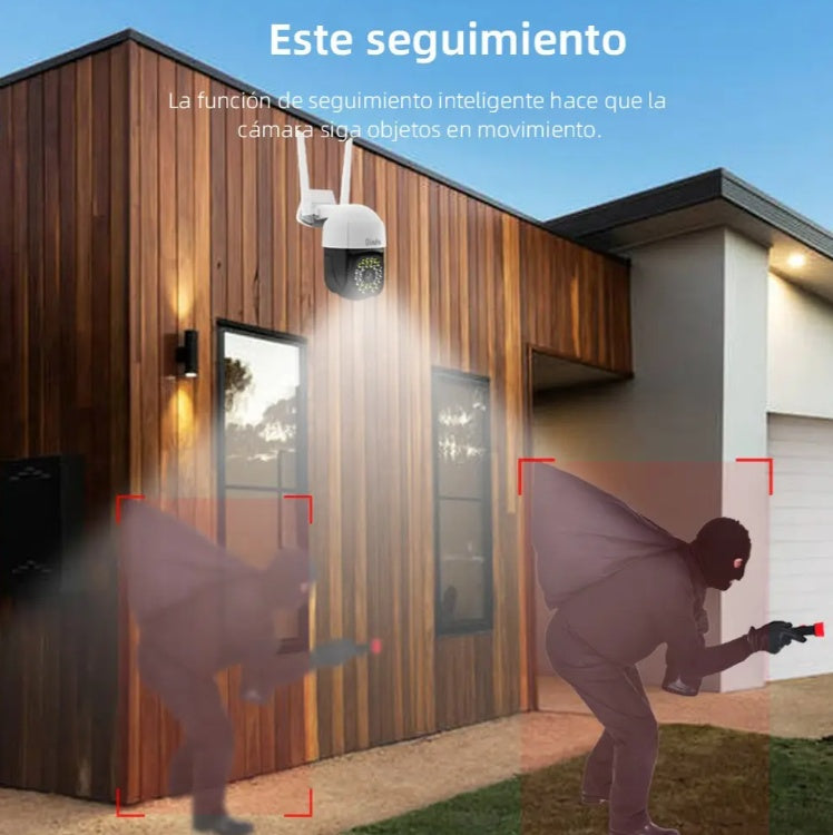 Cámara IP WiFi inalámbrica para exteriores de 3 MP con visión nocturna