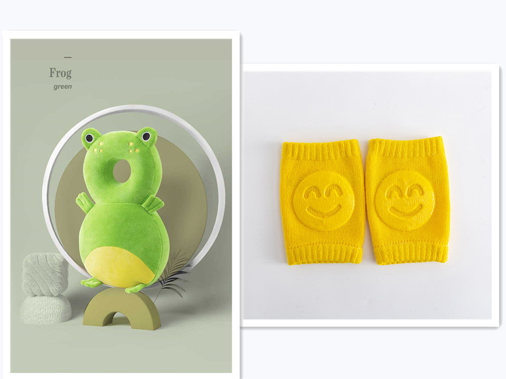 Almohadilla de protección para la cabeza en puro algodón para niños pequeños en divertidos personajes.