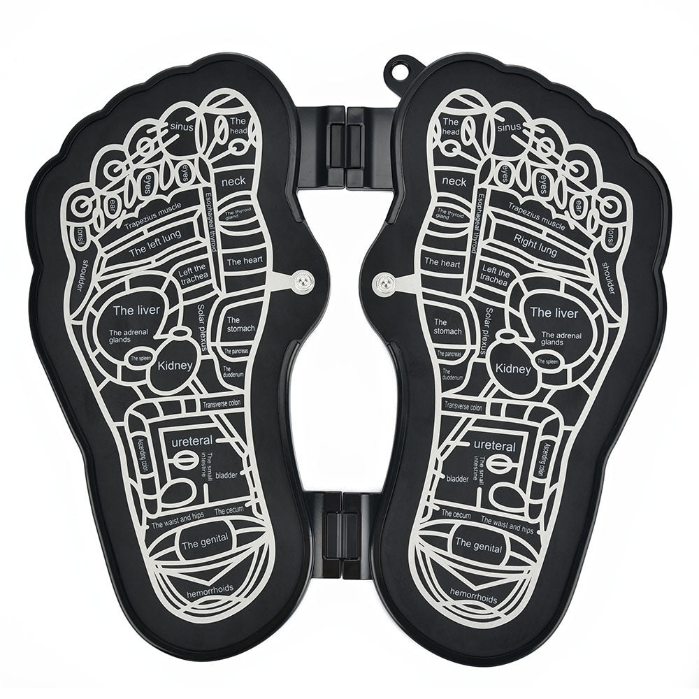 Masajeador de pies recargable con almohadilla para pedicura y pulso EMS.