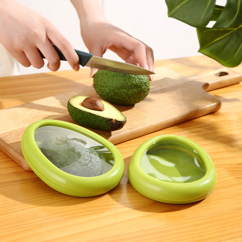 Cajas con película transparente para conservar frutas y verduras frescas, utensilios de cocina