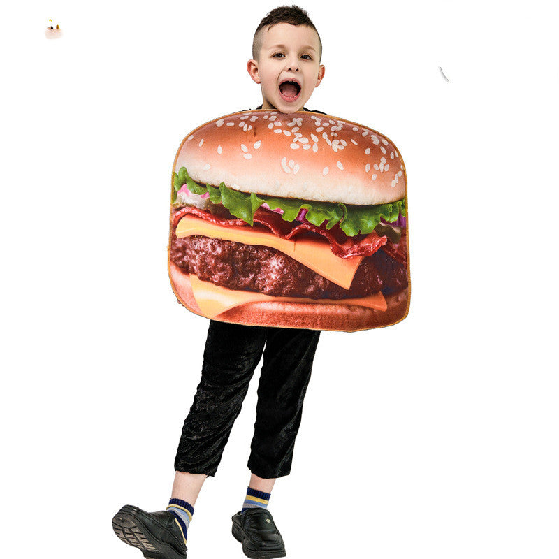 Disfraz infantil de Hamburguesa, Halloween Comida divertida!