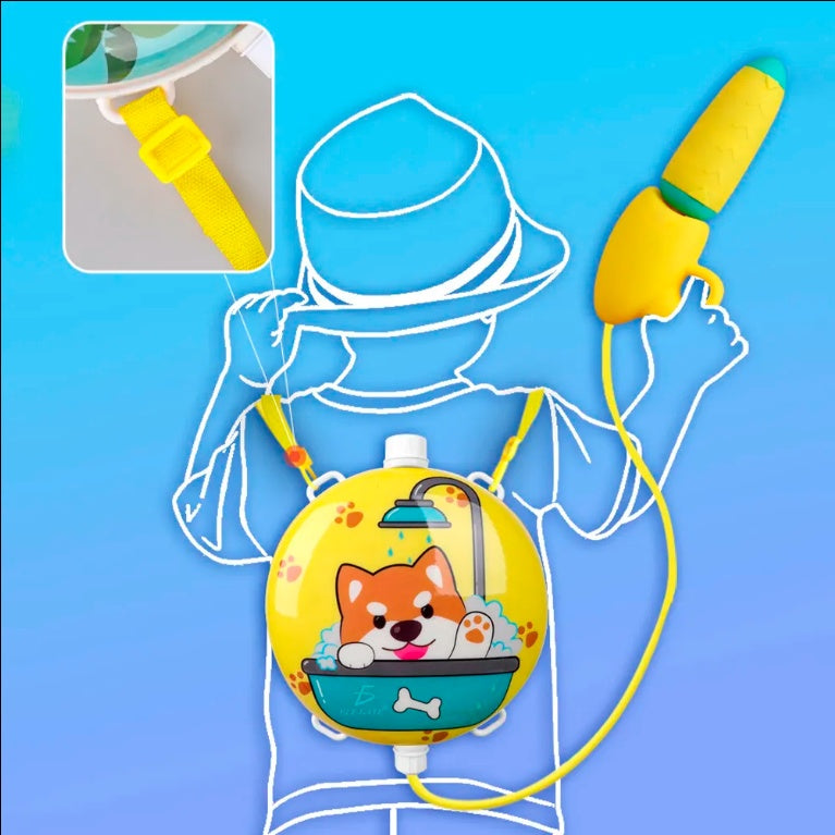 Pistola de Agua con Mochila para Niños 2L – Largo Alcance, Antifugas y Diversión por Horas