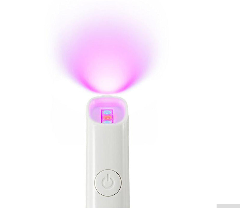 Instrumento de belleza para acné, lápiz para corrección de secuelas de la viruela con luz roja y azul.