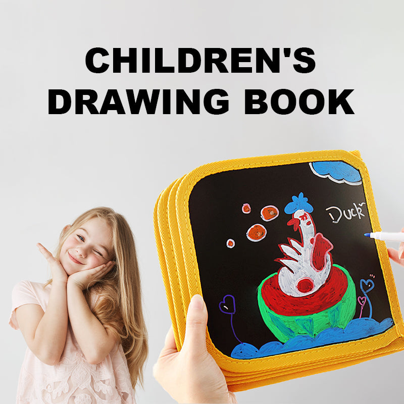 Libro de dibujo portátil para niños, pizarra para escribir y dibujar, regalo de educación temprana