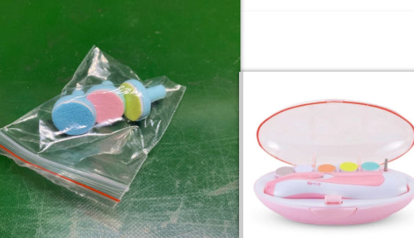 Pulidor de uñas eléctrico multifuncional anti arañazos para bebés y niños, recortadora 6 en 1 eléctrica