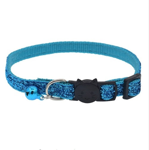 Collar para gato elastizado, lindo collar con cascabel colorido, cascabel para mascota