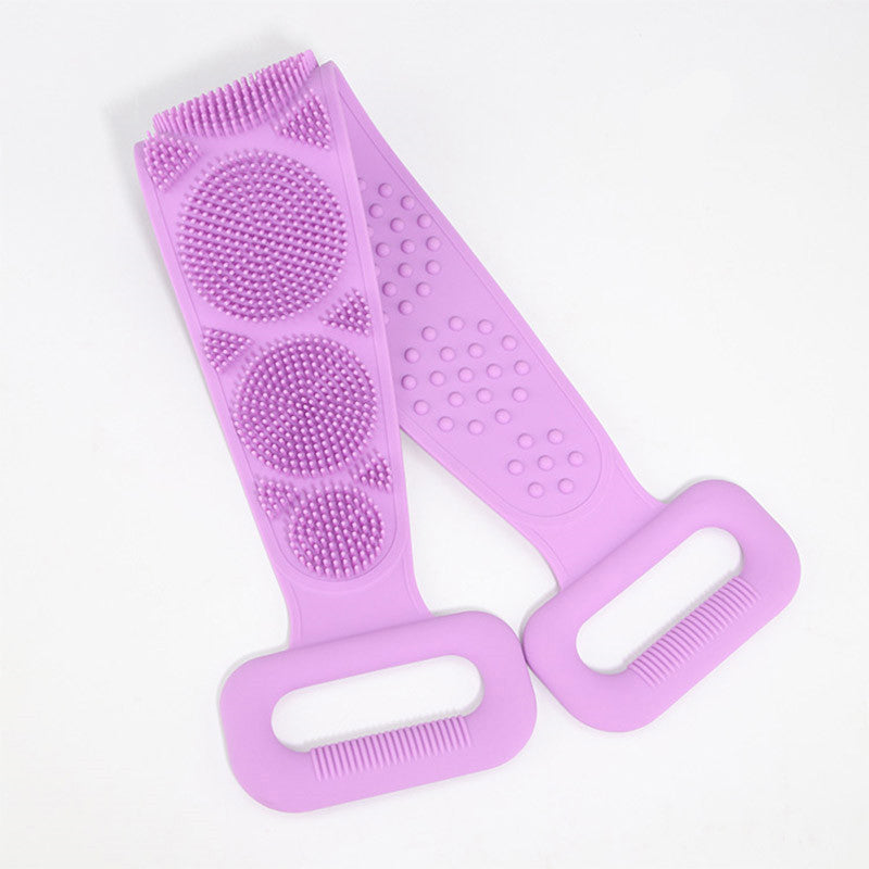 Toalla frotadora para tu cuerpo, toalla de silicona para frotar tu cuerpo, cepillo capilar