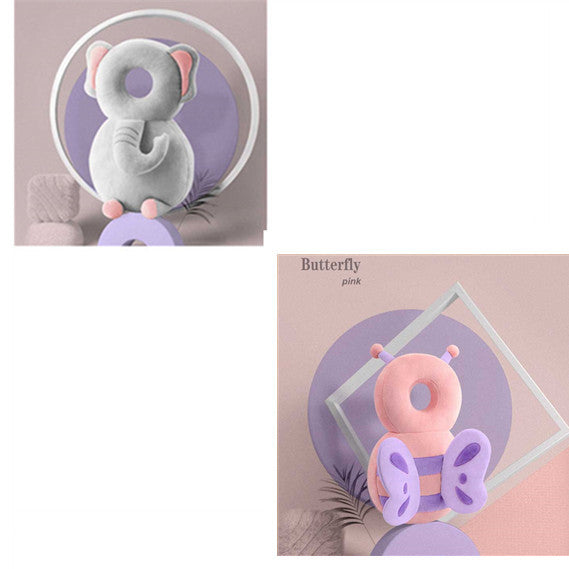 Almohadilla de protección para la cabeza en puro algodón para niños pequeños en divertidos personajes.