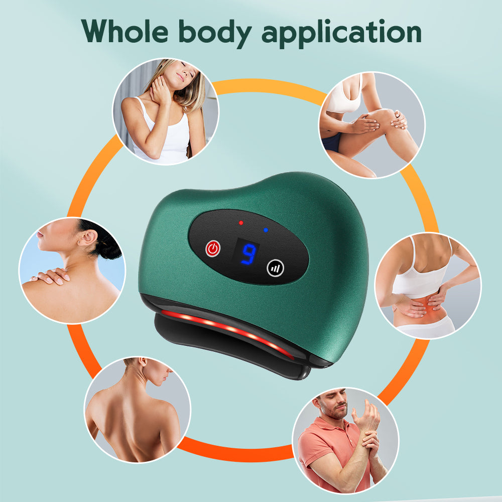 Gua Sha dispositivo electrónico, Masajeador Facial Meridian Drenaje linfático