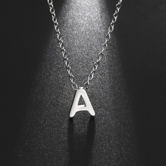Cadena cruzada de acero de 26 letras inglesas