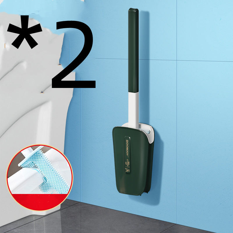 Cepillo para limpiar inodoro, excelente apoyo para el hogar, mata bacterias, cubo para montar en la pared, excelente aliado de limpieza, duradero