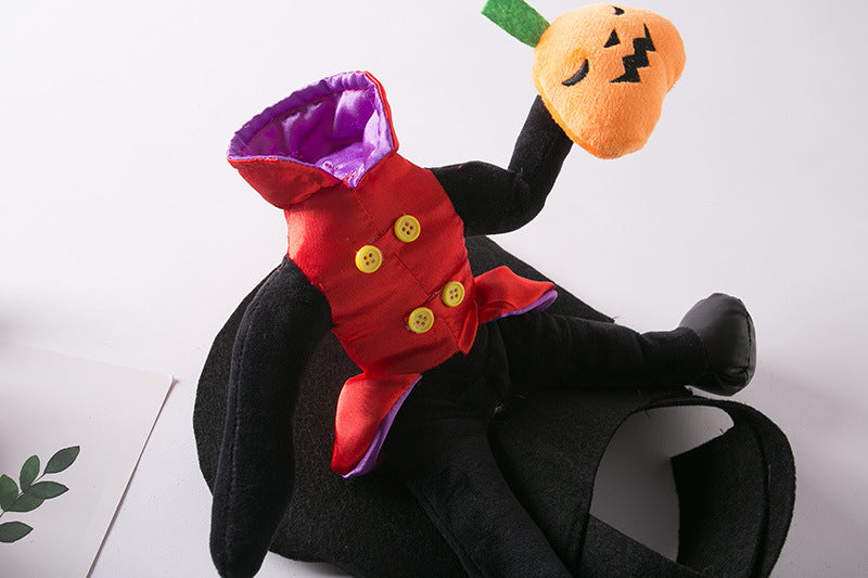 Ropa para perros y gatos de Halloween Disfraz para mascotas Divertido, disgraz hombre sin cabeza