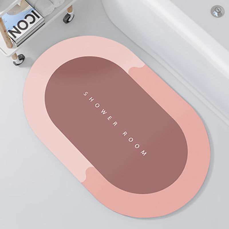 Alfombra de baño absorbente y de secado rápido, decoración moderna para baños.