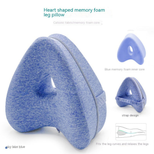 Almohada para la entrepierna de espuma viscoelástica con forma de corazón