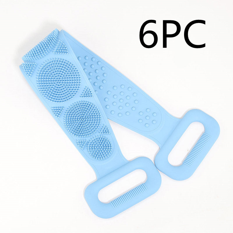 Toalla frotadora para tu cuerpo, toalla de silicona para frotar tu cuerpo, cepillo capilar