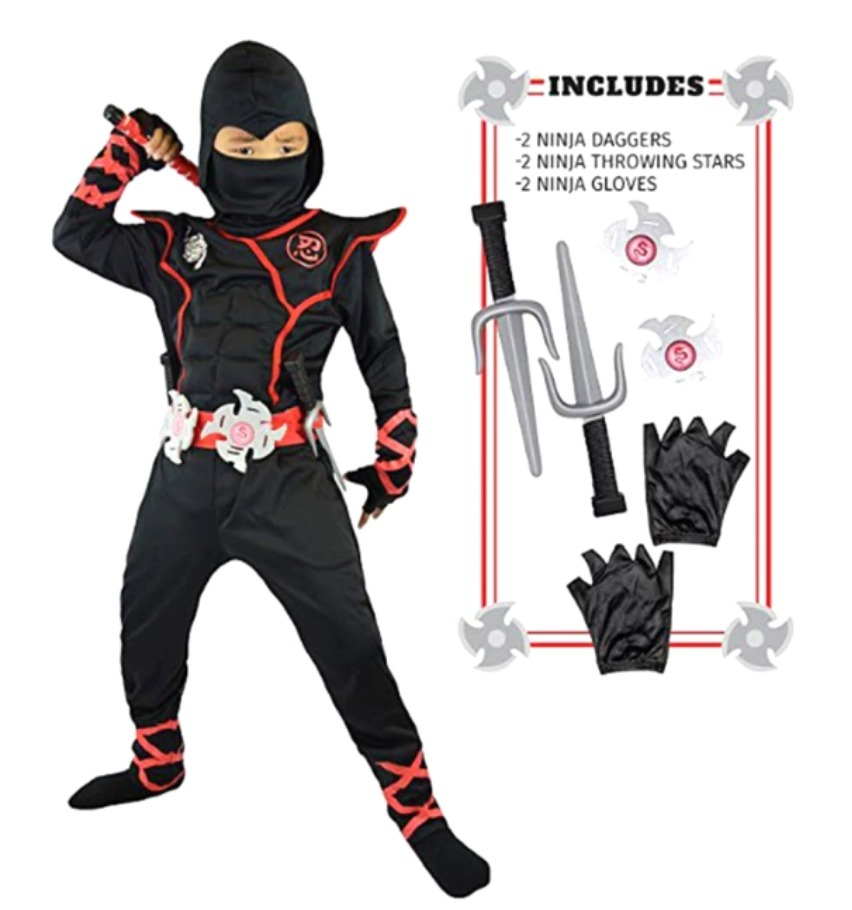 Disfraz de Ninja para niños, disfraz para Halloween